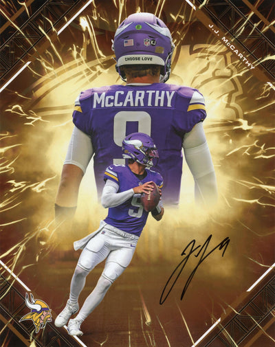 2023 Fanatics Emanate J.J. McCarthy Under Wraps Auto /25