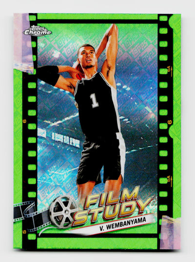 2023-24 Topps Chrome Victor Wembanyama #FS-13 Film Study Rookie RC Green Refractor