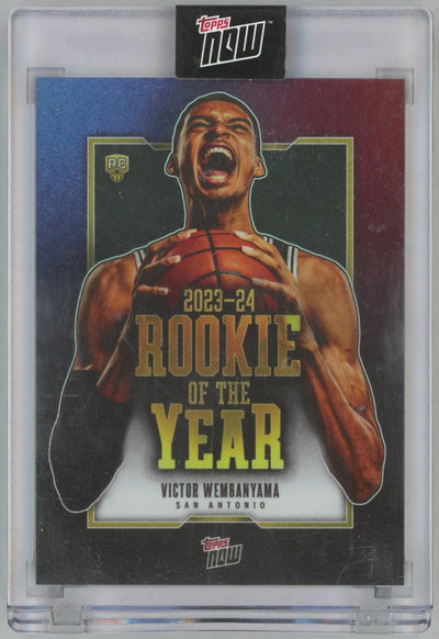 2023-24 Topps Now Rookie of the Year Victor Wembanyama RC #VW-6