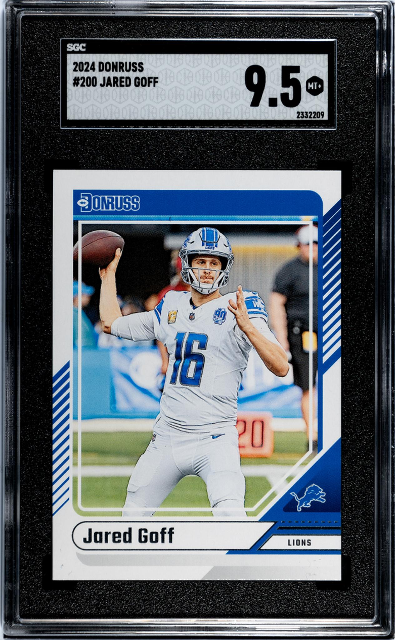 2024 Donruss Jared Goff #200 SGC 9.5