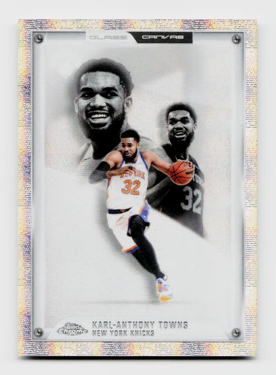 2025-26 Topps Chrome Update Glass Canvas SSP Karl-Anthony Towns #GC-8