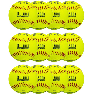 Franklin Sports 12-Inch Fastpitch Softballs - 12 Pack