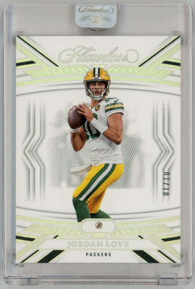 2023 Panini Flawless Jordan Love #25 Diamond Gem SSP /10