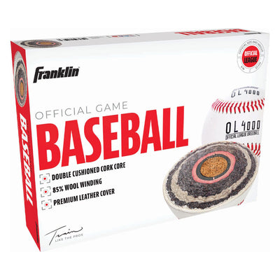 Franklin Sports Official League Game Baseballs - White - 12 Pack