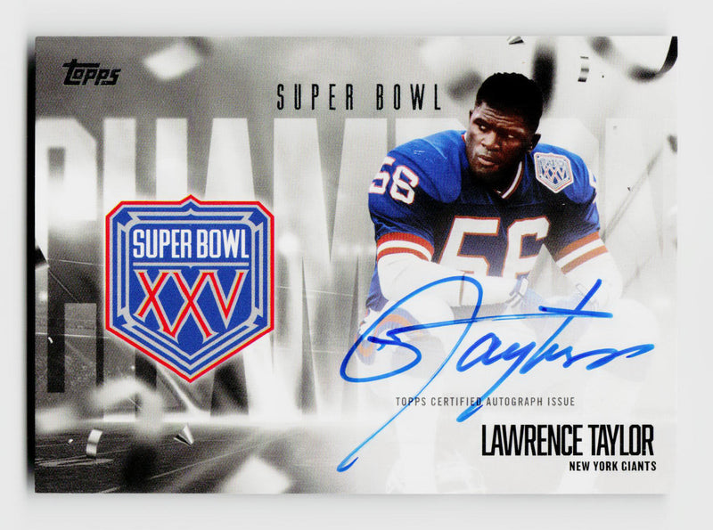 2026 Topps Flagship Lawrence Taylor #SBCS-LT Super Bowl Champion Signature Auto SSP