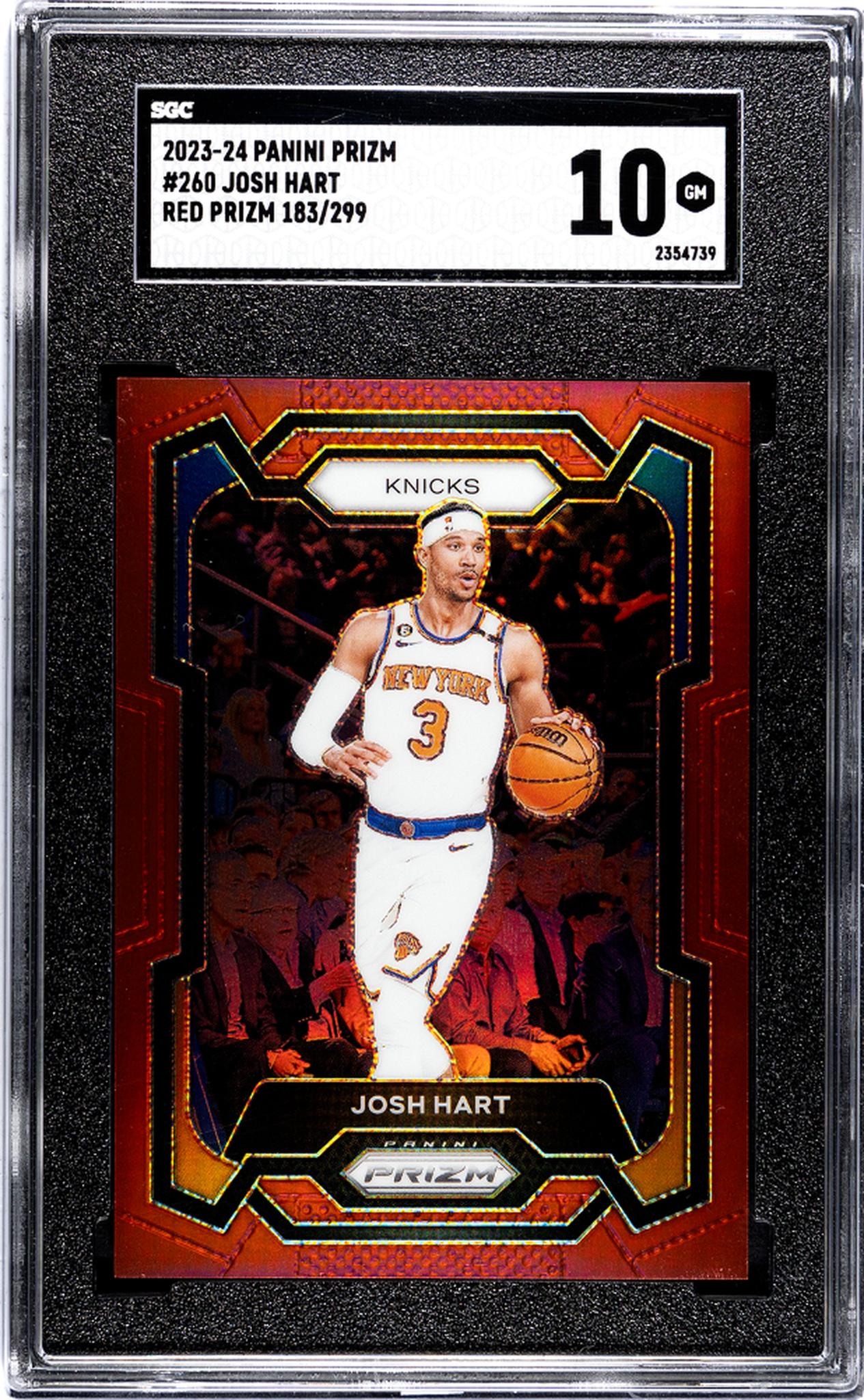 2023-24 Panini Prizm #260 Josh Hart Red Prizm /299 SGC 10