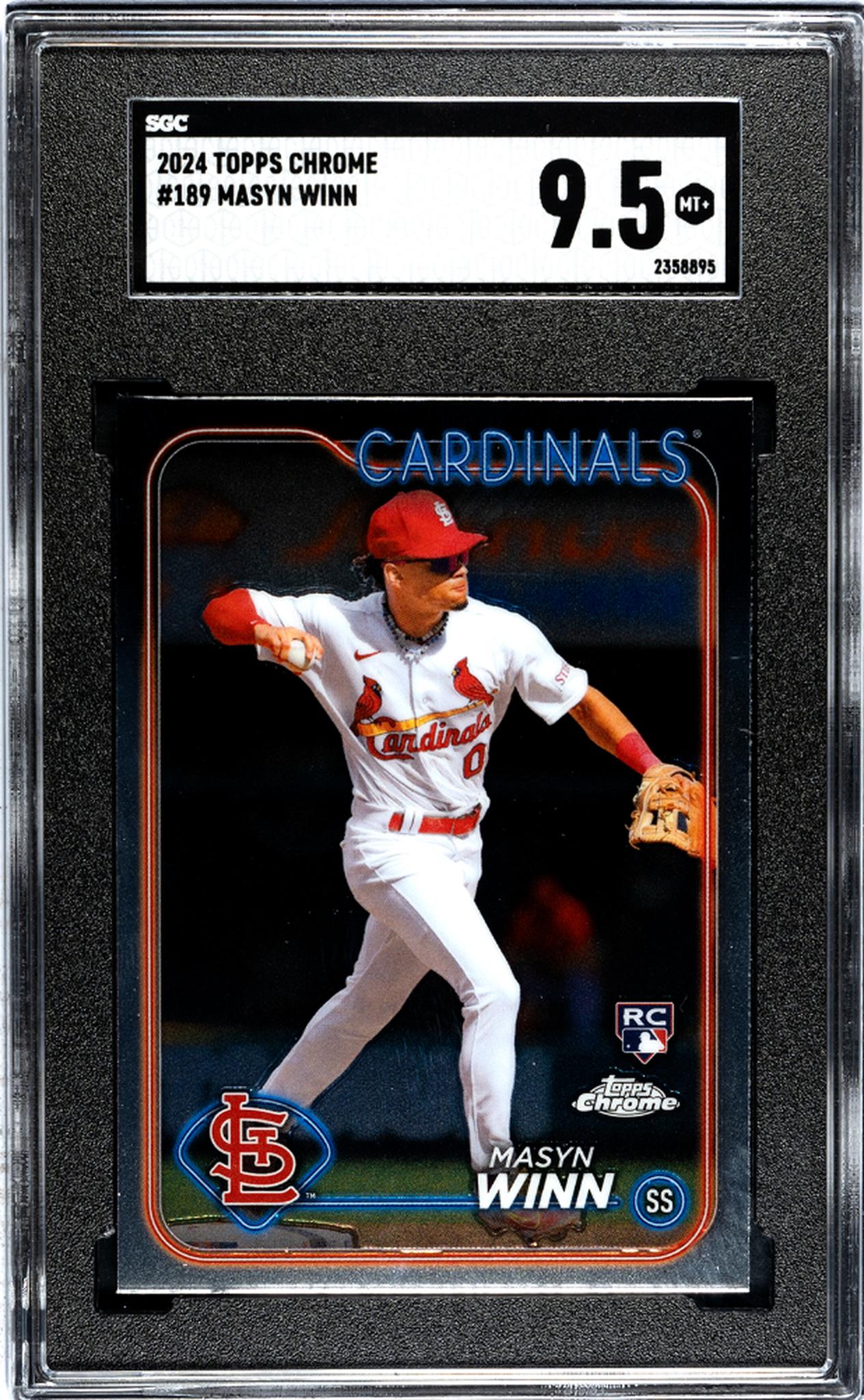 2024 Topps Chrome #189 Masyn Winn Rookie SGC 9.5