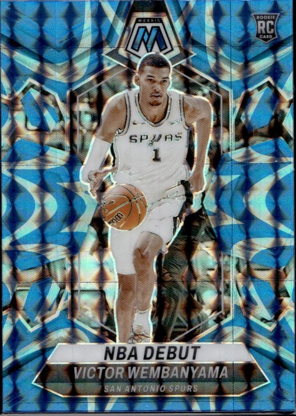 2023 Panini Mosaic #257 Victor Wembanyama NBA Debut Rookie San Antonio Spurs