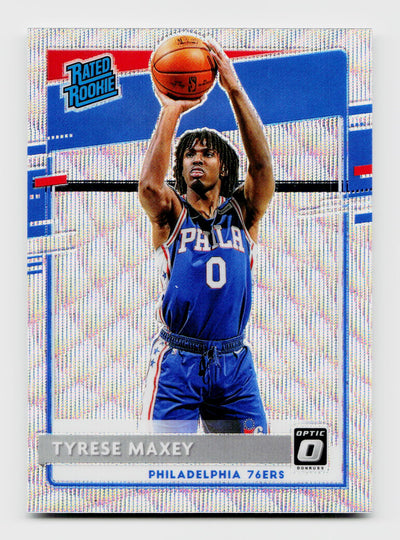 2020-21 Donruss Optic Tyrese Maxey #171 Rated Rookie RC Wave Prizm