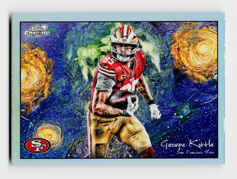 2025 Topps Chrome Cosmic George Kittle #STN-22 Stars In The Night SP