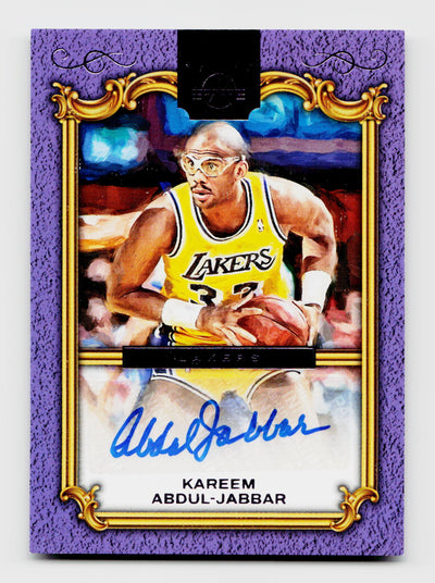 2024-25 Panini Court Kings Kareem Abdul-Jabbar #LP-KAJLegacy Portrait Signatures Auto Violet SSP /15