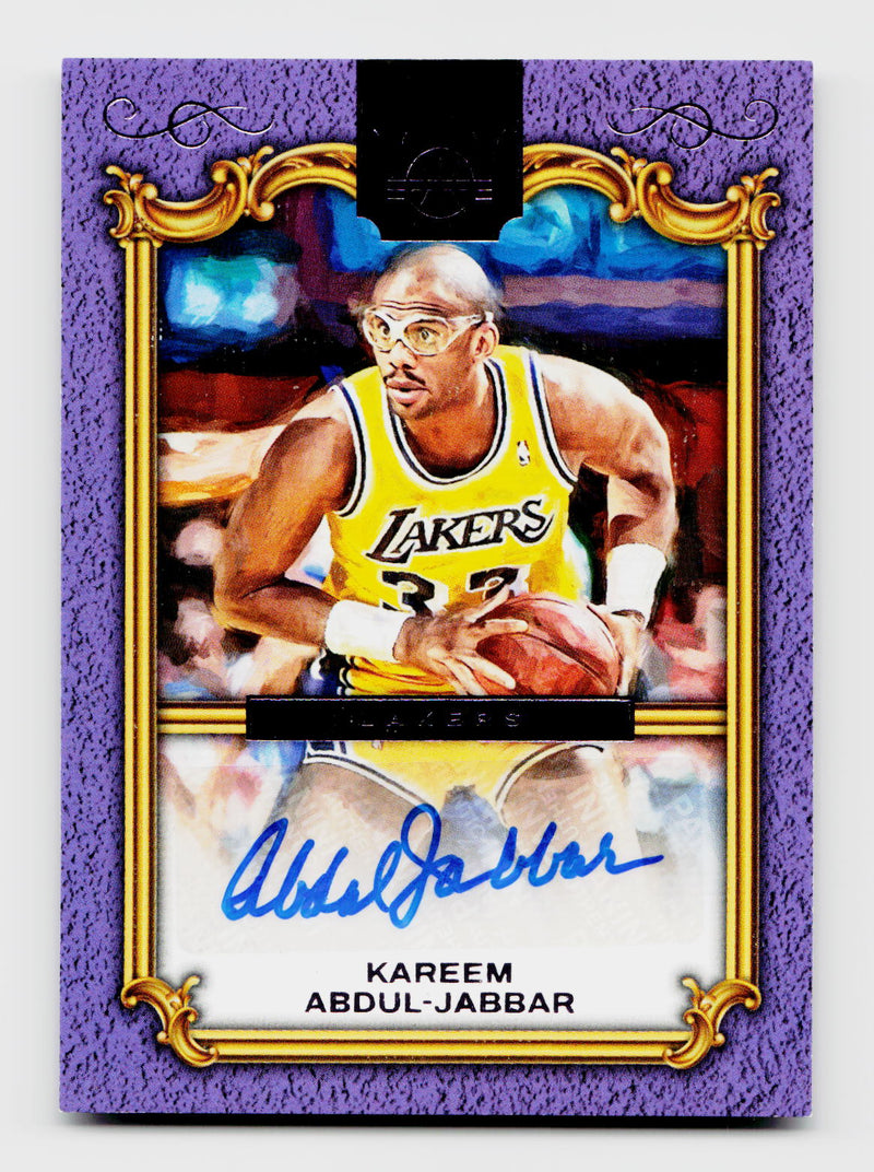 2024-25 Panini Court Kings Kareem Abdul-Jabbar #LP-KAJLegacy Portrait Signatures Auto Violet SSP /15