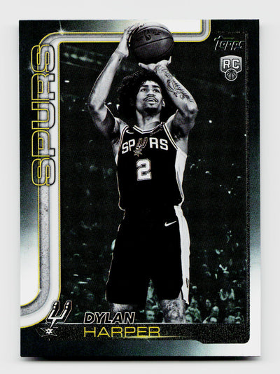 2025-26 Topps Flagship Dylan Harper #202 Rookie RC Blackout SP