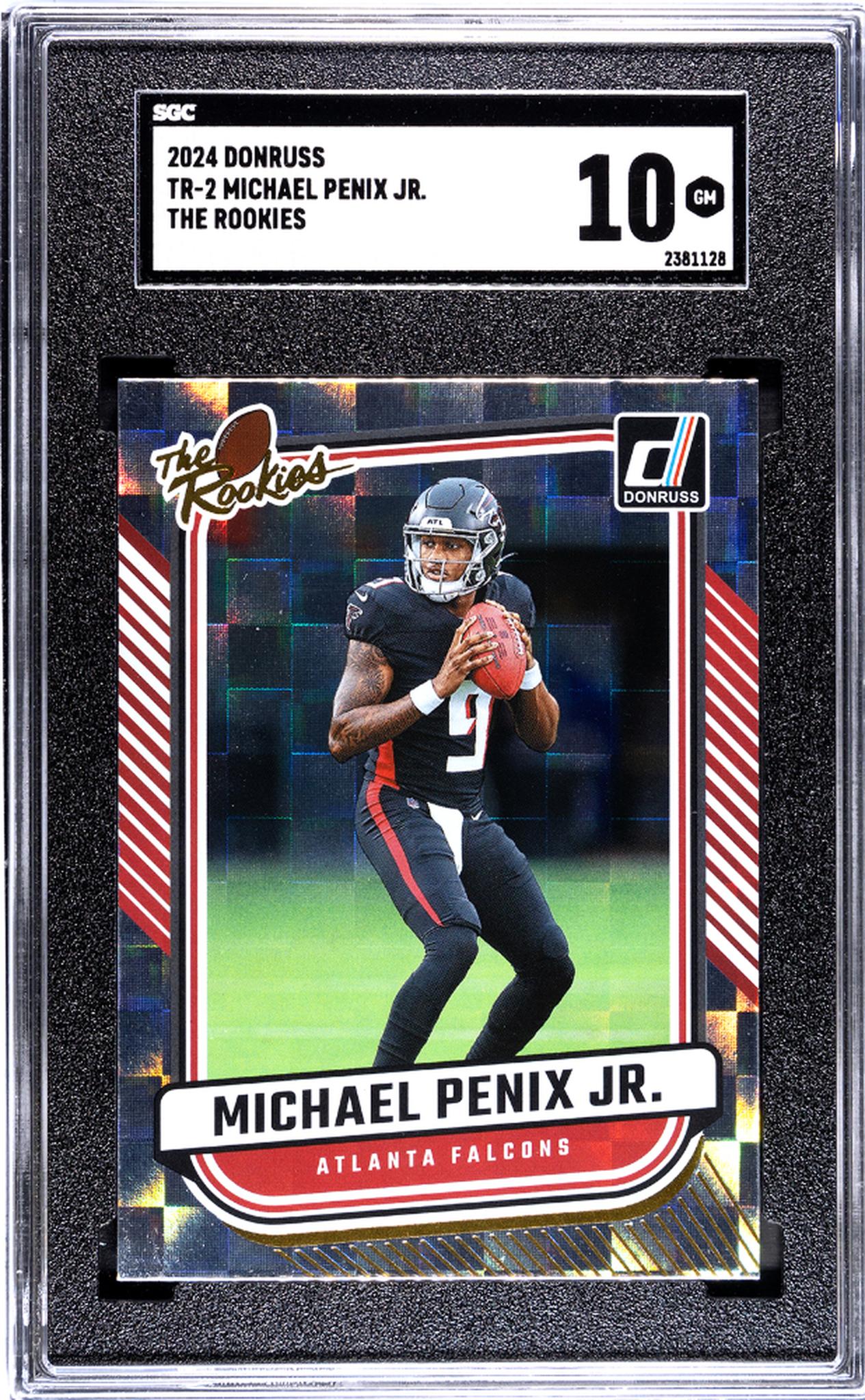 2024 Donruss #TR-2 Michael Penix Jr. The Rookies SGC 10