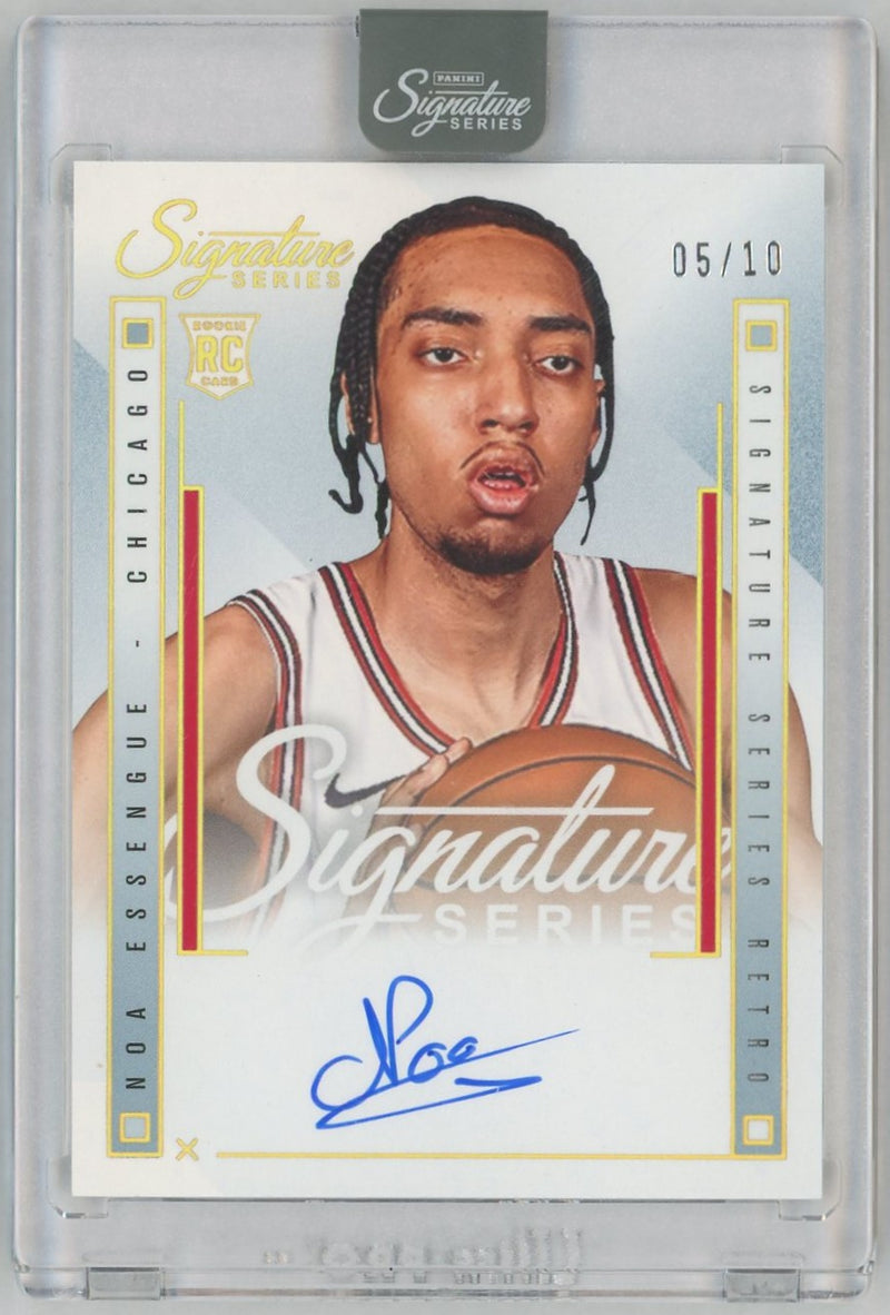 2025 Panini Signature Series Noa Essengue #SSR-NOA Rookie Auto /10