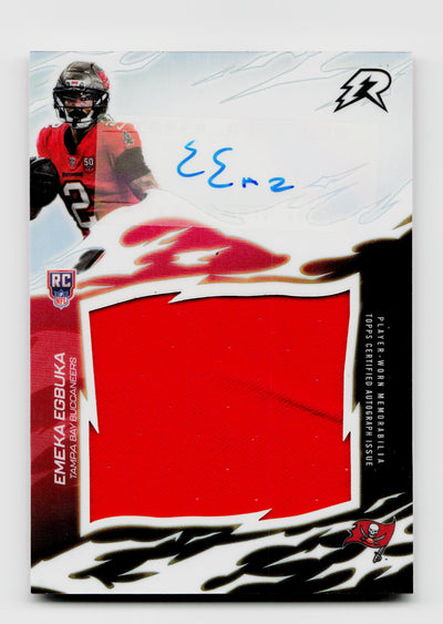 2025 Topps Resurgence Emeka Egbuka Rookie Relic Signatures Auto Jersey Patch RC #RRS-EE