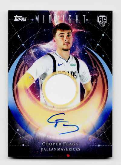 2025 Topps Midnight Cooper Flagg #RJA-CF Rookie Player-Worn Jersey Auto RC
