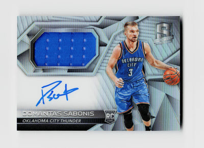 2016 Panini Spectra Domantas Sabonis #134 Rookie Auto Jersey Patch RC /300