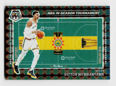 2023-24 Panini Mosaic Victor Wembanyama #9 Rookie NBA In-Season Tournament RC SSP