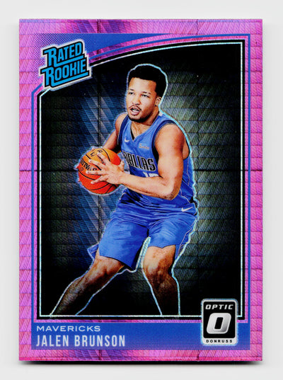 2018-19 Panini Optic Jalen Brunson #179 Rated Rookie RC Pink Hyper