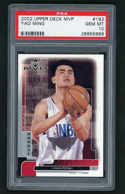 2002 Upper Deck MVP Yao Ming #193 Rookie PSA 10