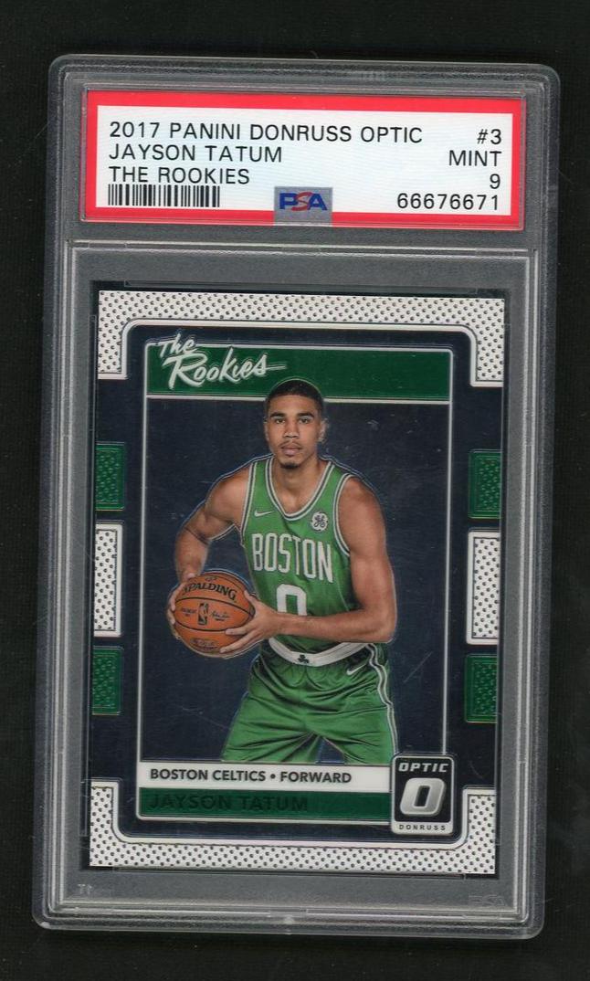 2017 Panini Donruss Optic the Rookies Jayson Tatum #3 PSA 9