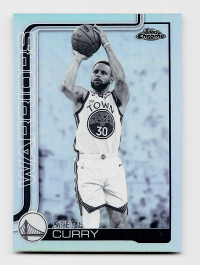 2025-26 Topps Chrome Update Stephen Curry #14 Negative Refractor SSP
