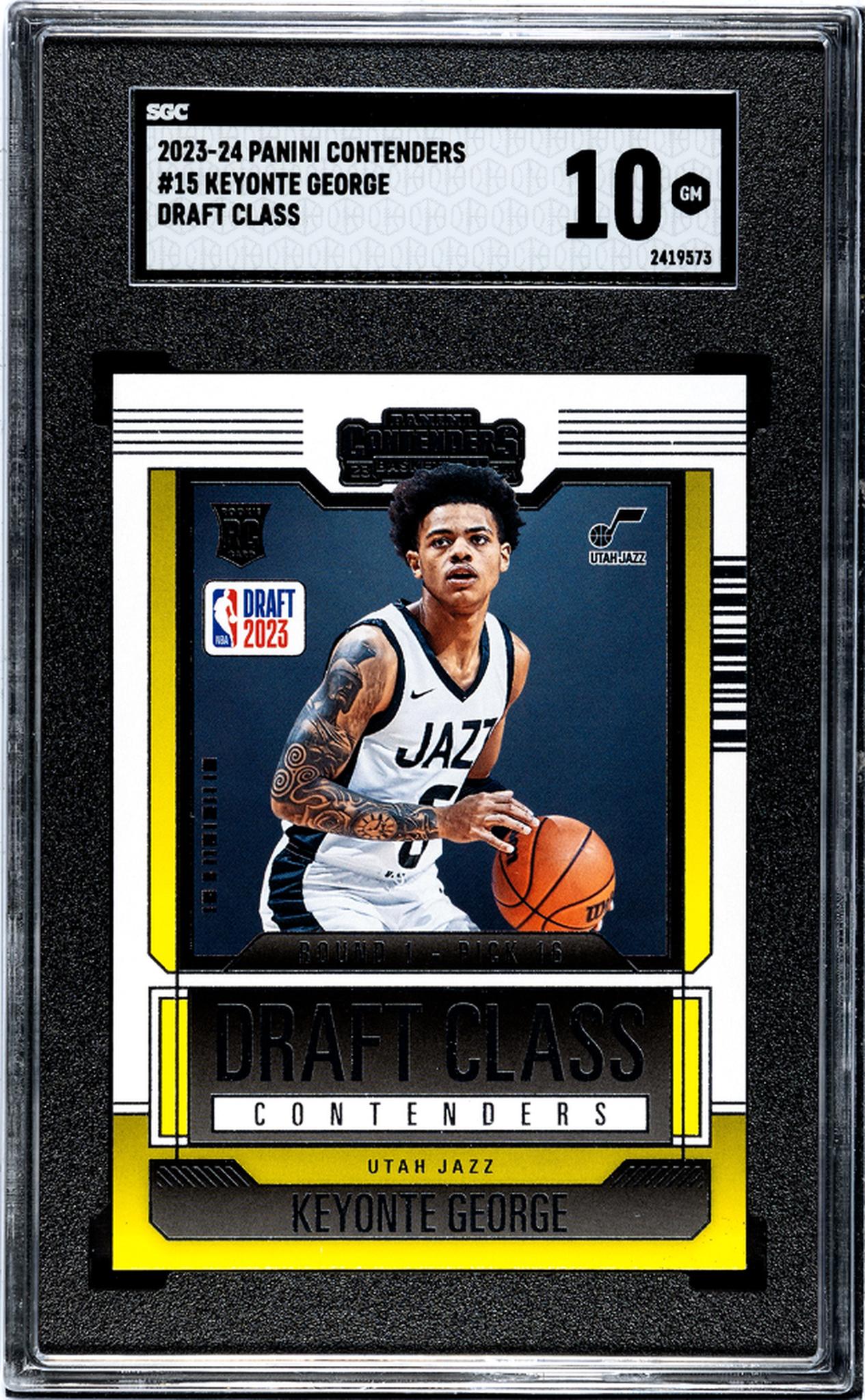 2023 Panini Contenders #15 Keyonte George Rookie SGC 10