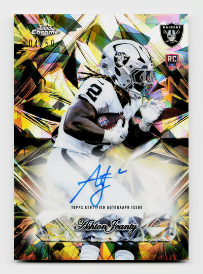 2025 Topps Chrome Sapphire Selections Ashton Jeanty #SSA-AJ Rookie RC Auto Gold /50