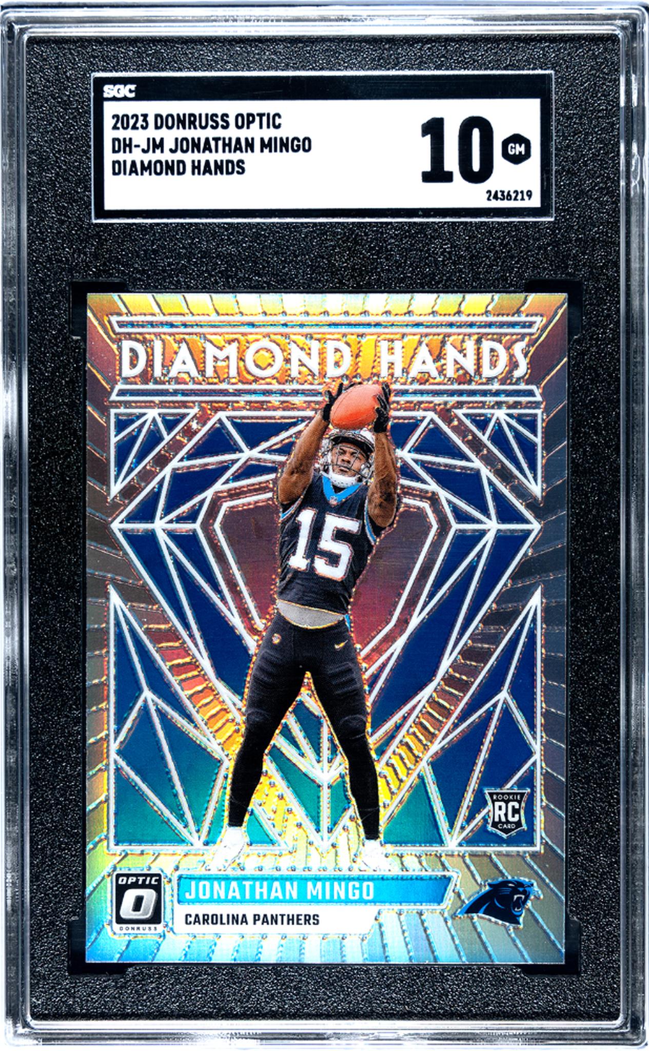 2023 Donruss Optic #DH-JM Jonathan Mingo Diamond Hands SGC 10