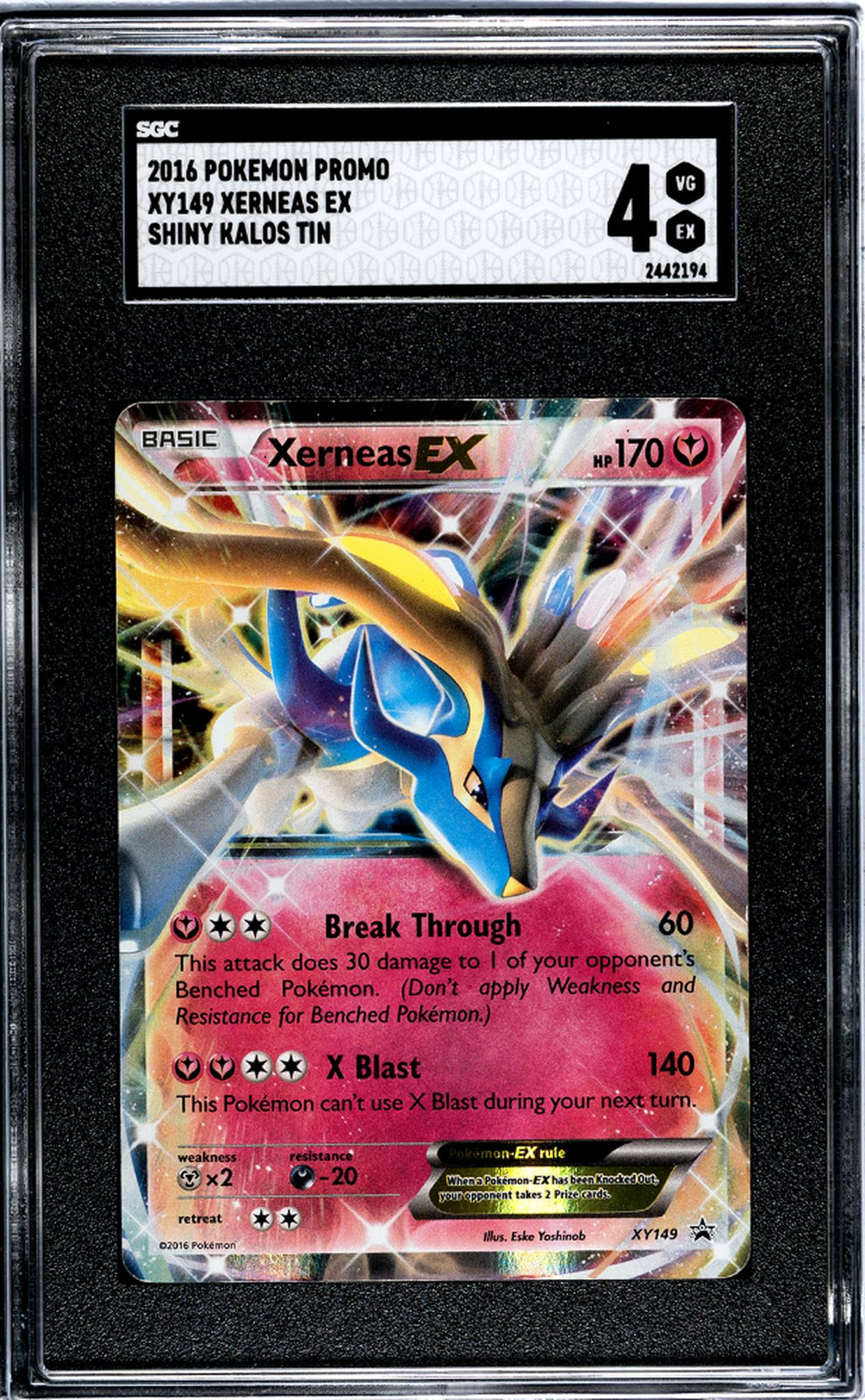 2016 Pokemon Promo #XY149 Xerneas Ex Shiny Kalos Tin SGC 4
