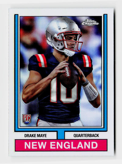 2024 Topps Chrome Drake Maye #74TF-3 1974 Rookie Refractor RC