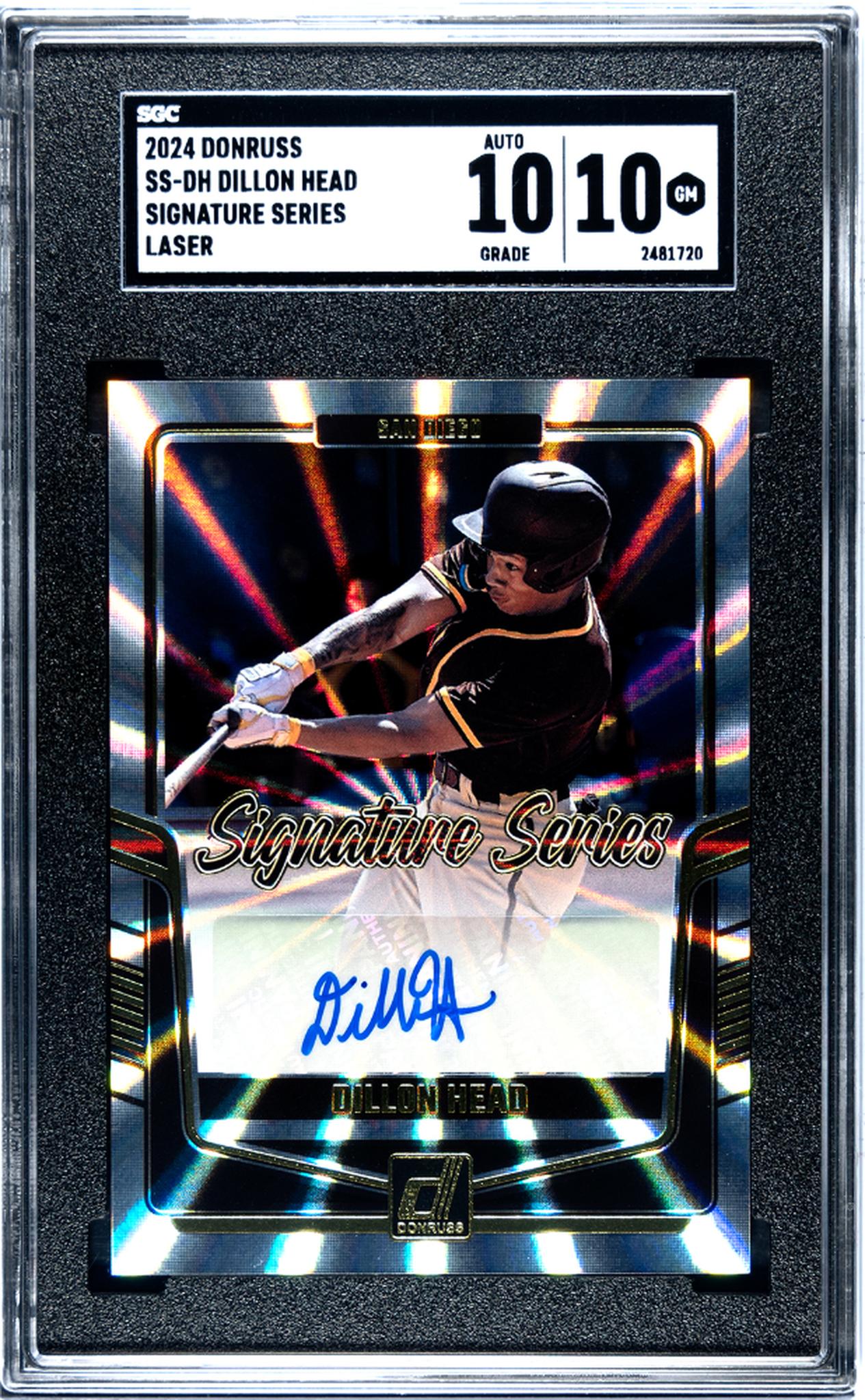 2024 Donruss #SS-DH Dillon Head Signature Series SGC 10