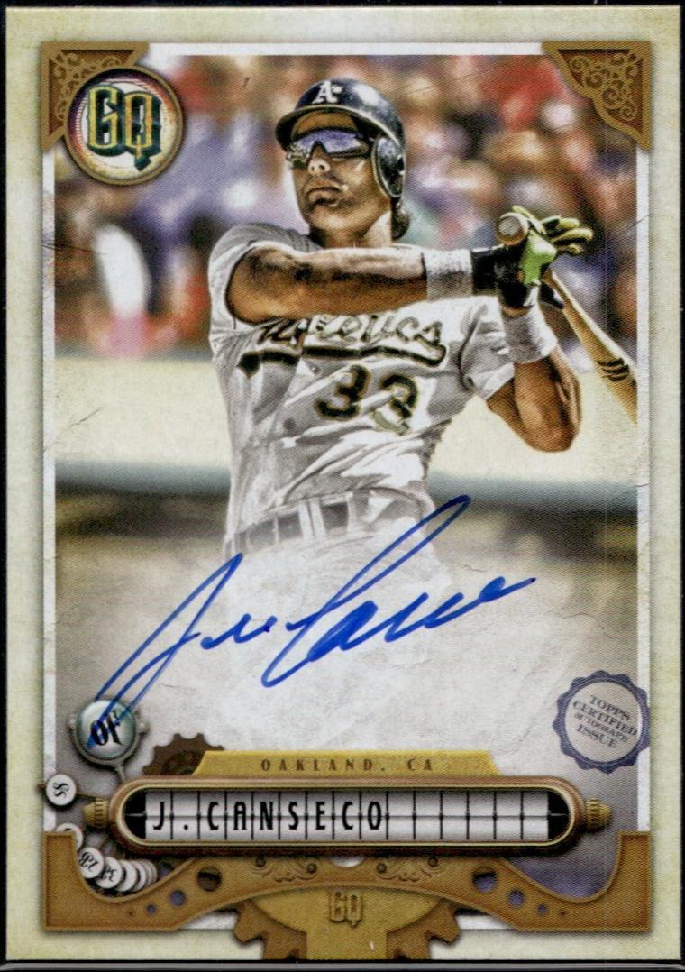 2022 Topps GQ #GQA-JC Jose Canseco GQ Autograph Oakland Athletics