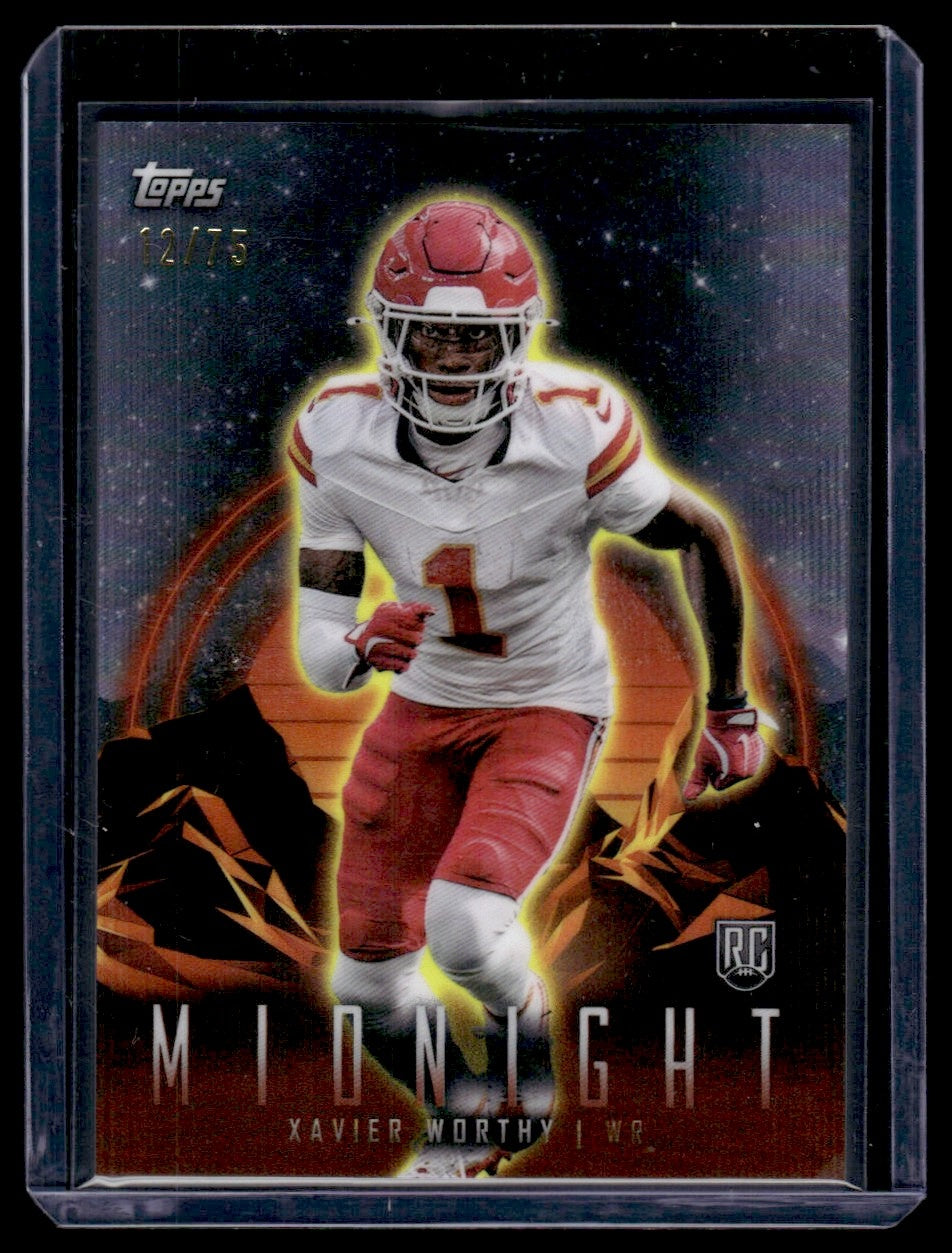 2024 Topps Midnight Xavier Worthy #47 RC /75