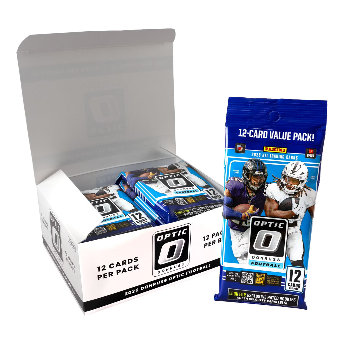 2025 Panini Donruss Optic Football Fat Pack Display Box