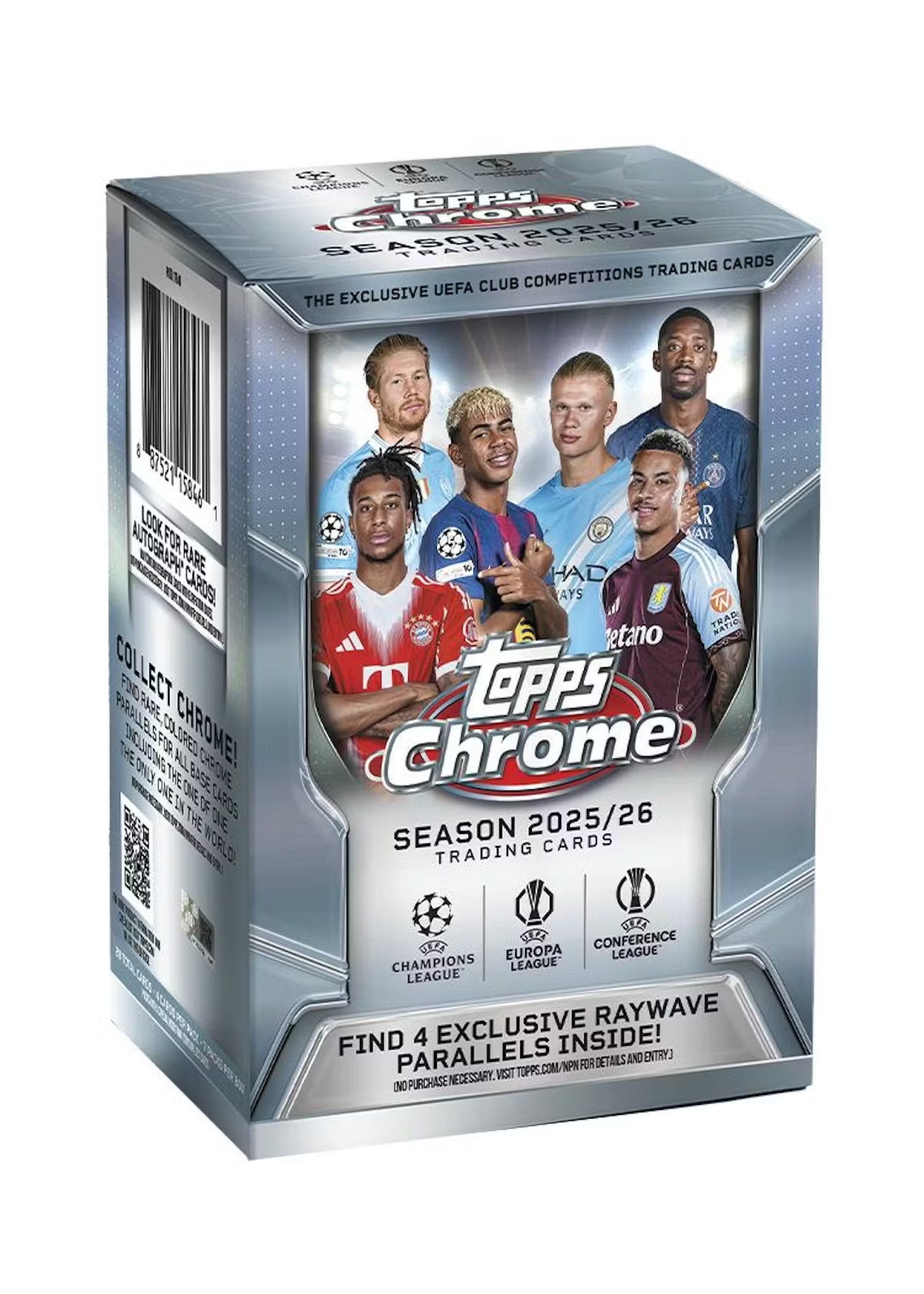 2025-26 Topps UEFA Club Competitions Chrome Soccer Blaster Box
