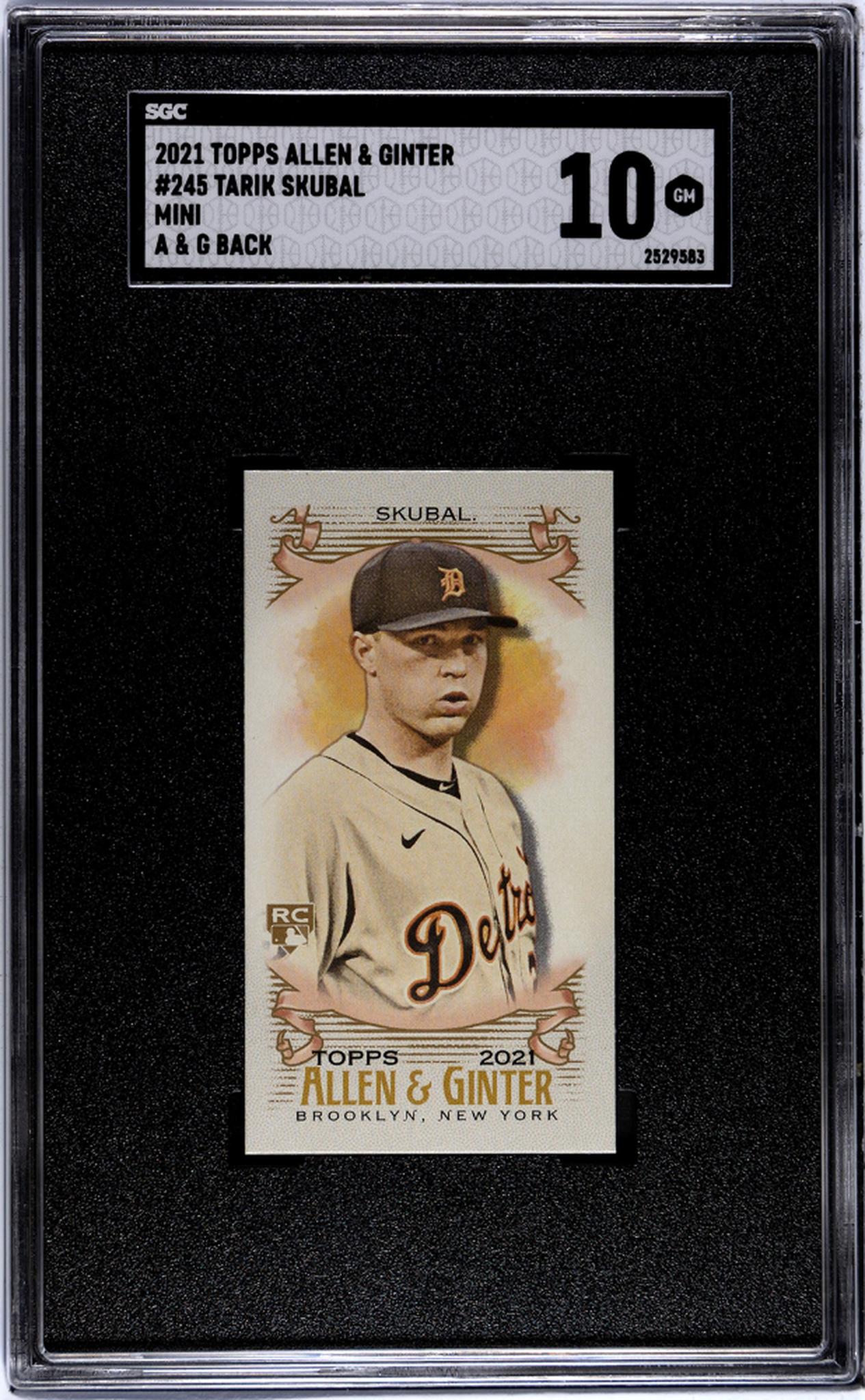 2021 Topps Allen & Ginter #245 Tarik Skubal Mini A & G Back SGC 10