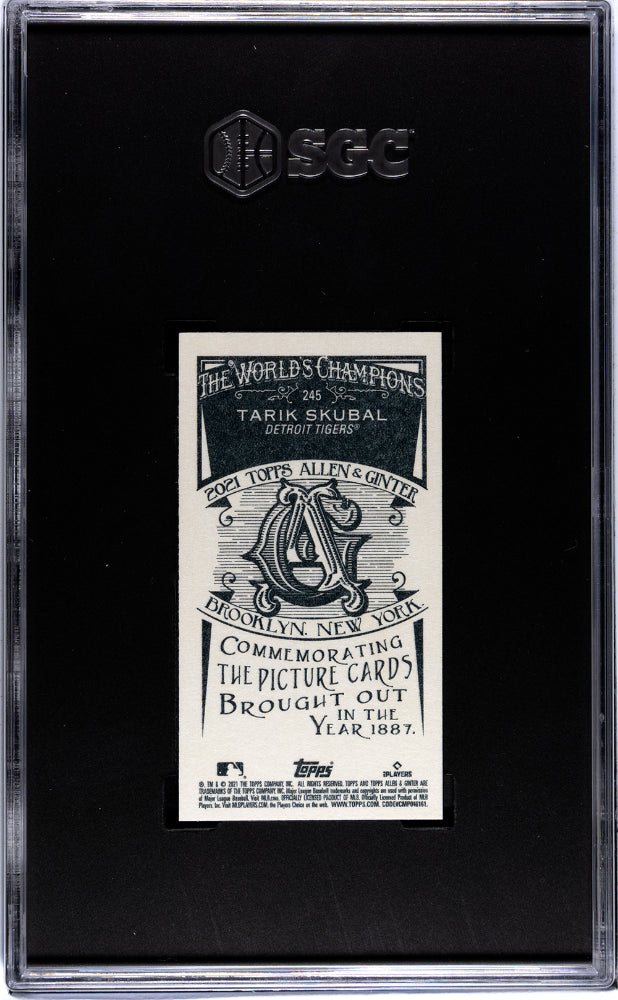 2021 Topps Allen & Ginter #245 Tarik Skubal Mini A & G Back SGC 10