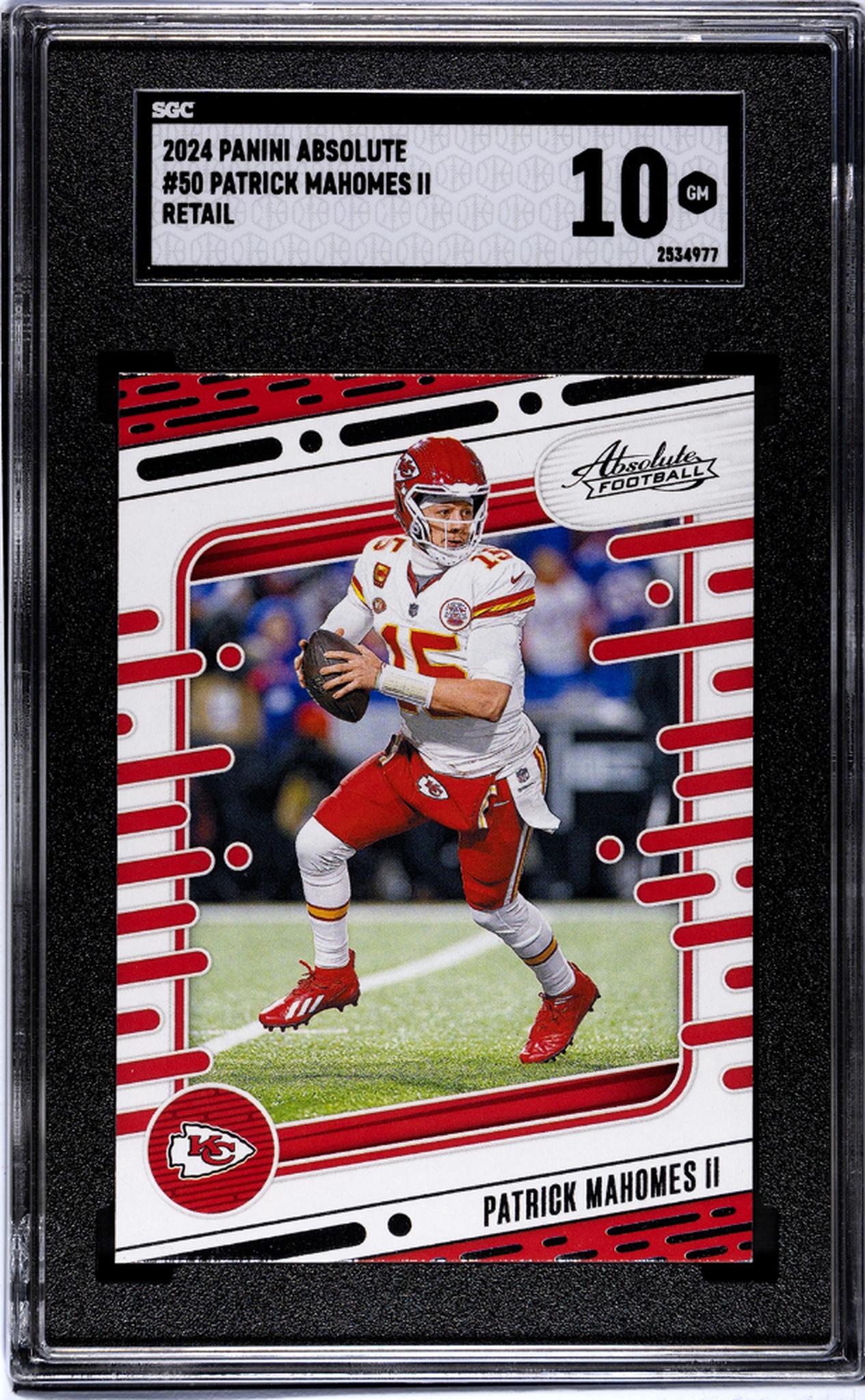 2024 Panini Absolute #50 Patrick Mahomes II Retail SGC 10