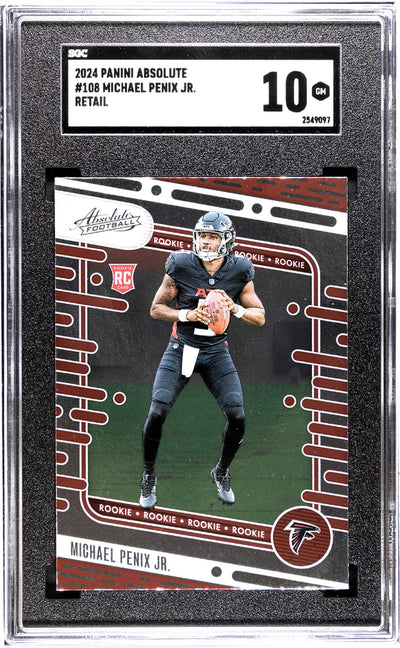 2024 Panini Absolute #108 Michael Penix Jr. Retail SGC 10