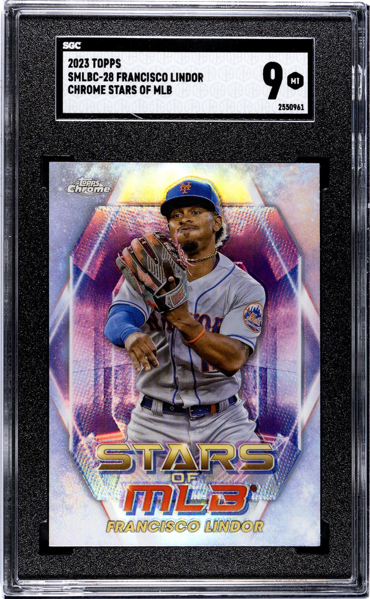 2023 Topps #SMLBC-28 Francisco Lindor Chr. Stars of MLB SGC 9