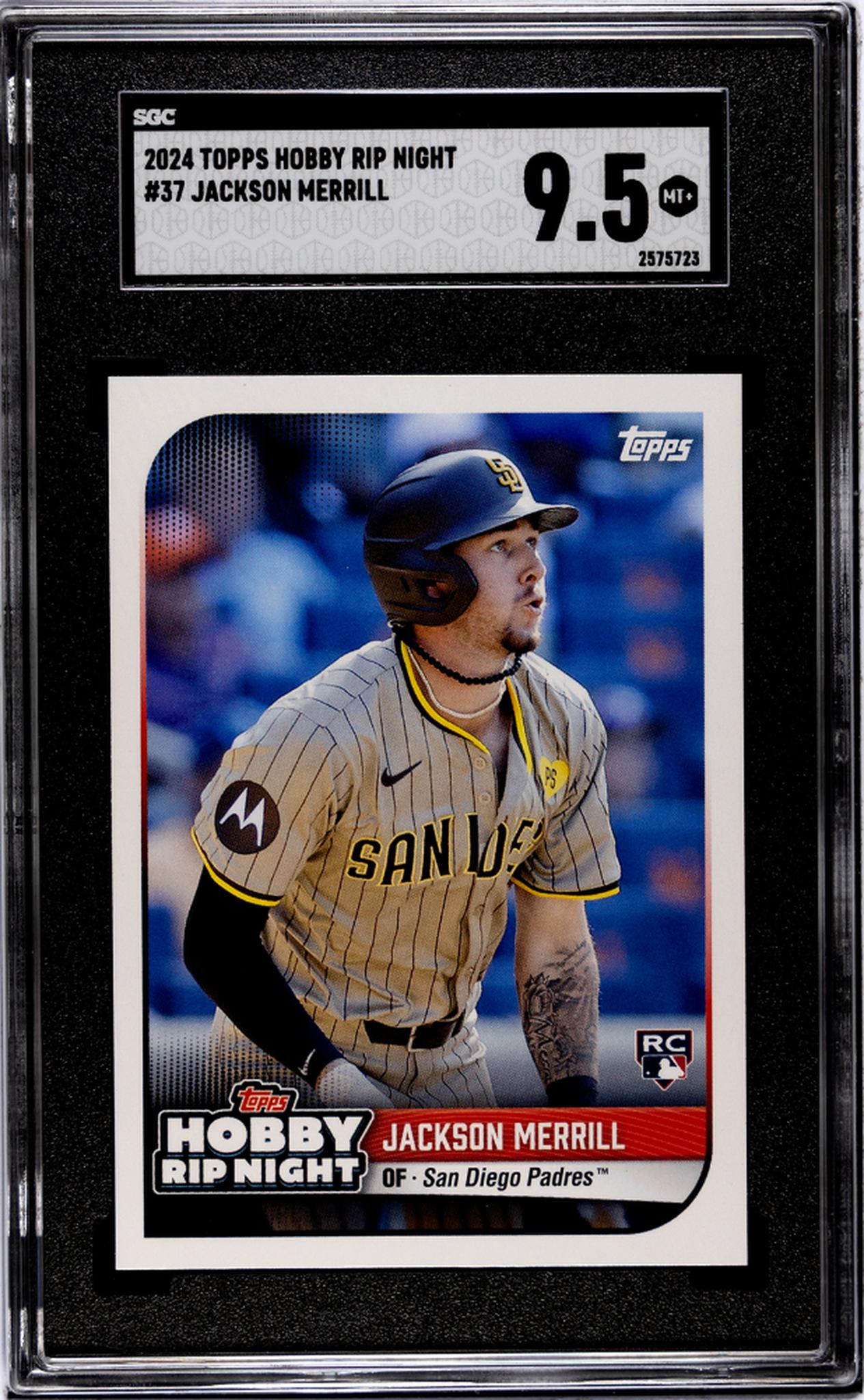 2024 Topps #37 Jackson Merrill Rookie SGC 9.5