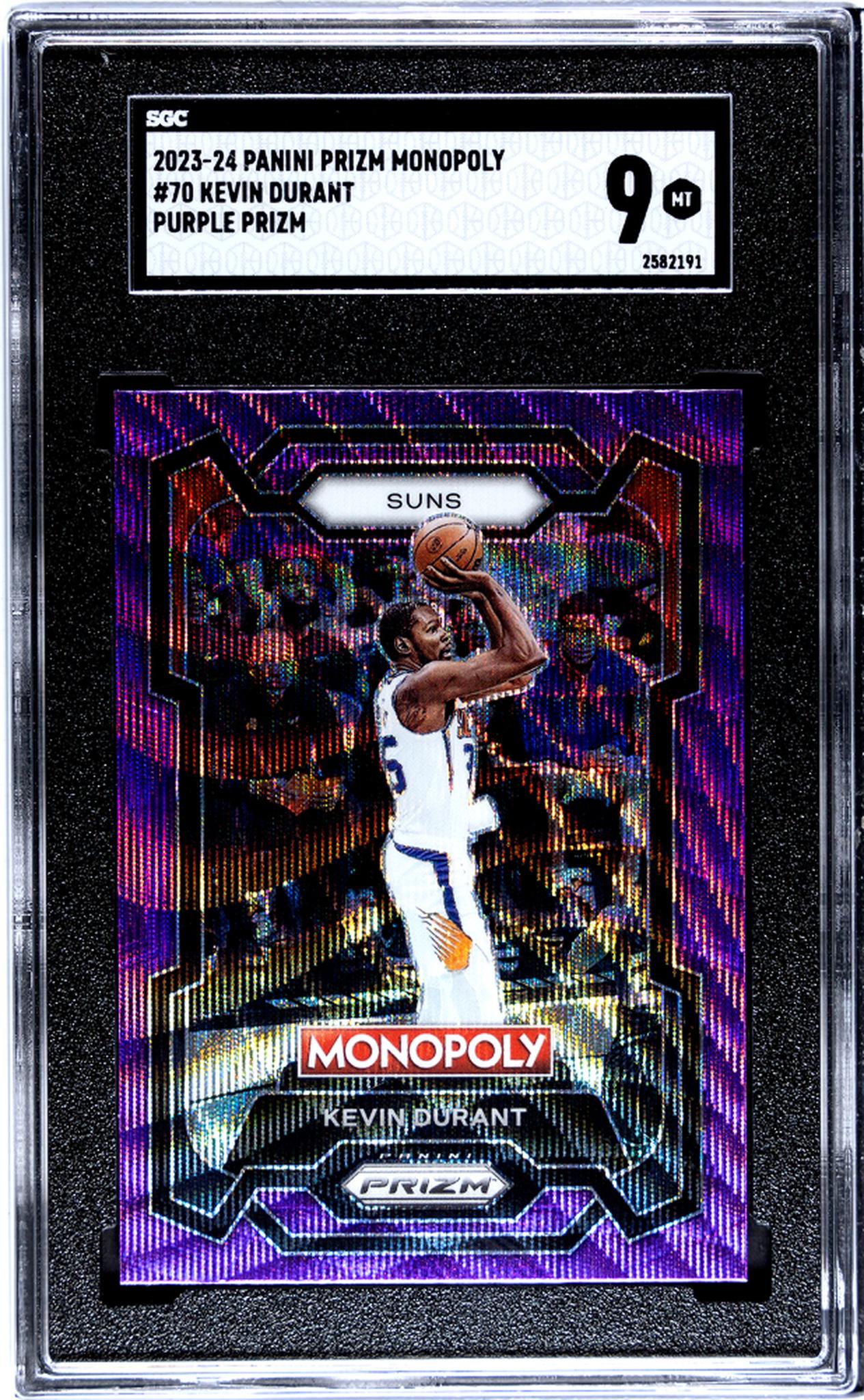 2023 Panini Prizm Monopoly Purple Kevin Durant #70 SGC 9