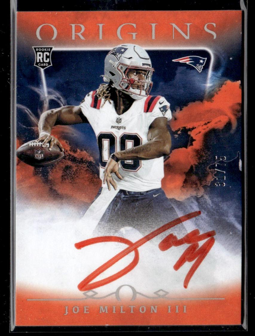 2024 Panini Origins RAU-JMI Joe Milton III Rookie Autographs Rookie /25 Patriots