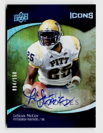2009 Upper Deck NFL Icons LeSean McCoy #148 Rookie RC Auto /150
