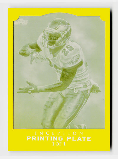 2011 Topps Inception LeSean McCoy #53 Yellow Printing Plate 1/1