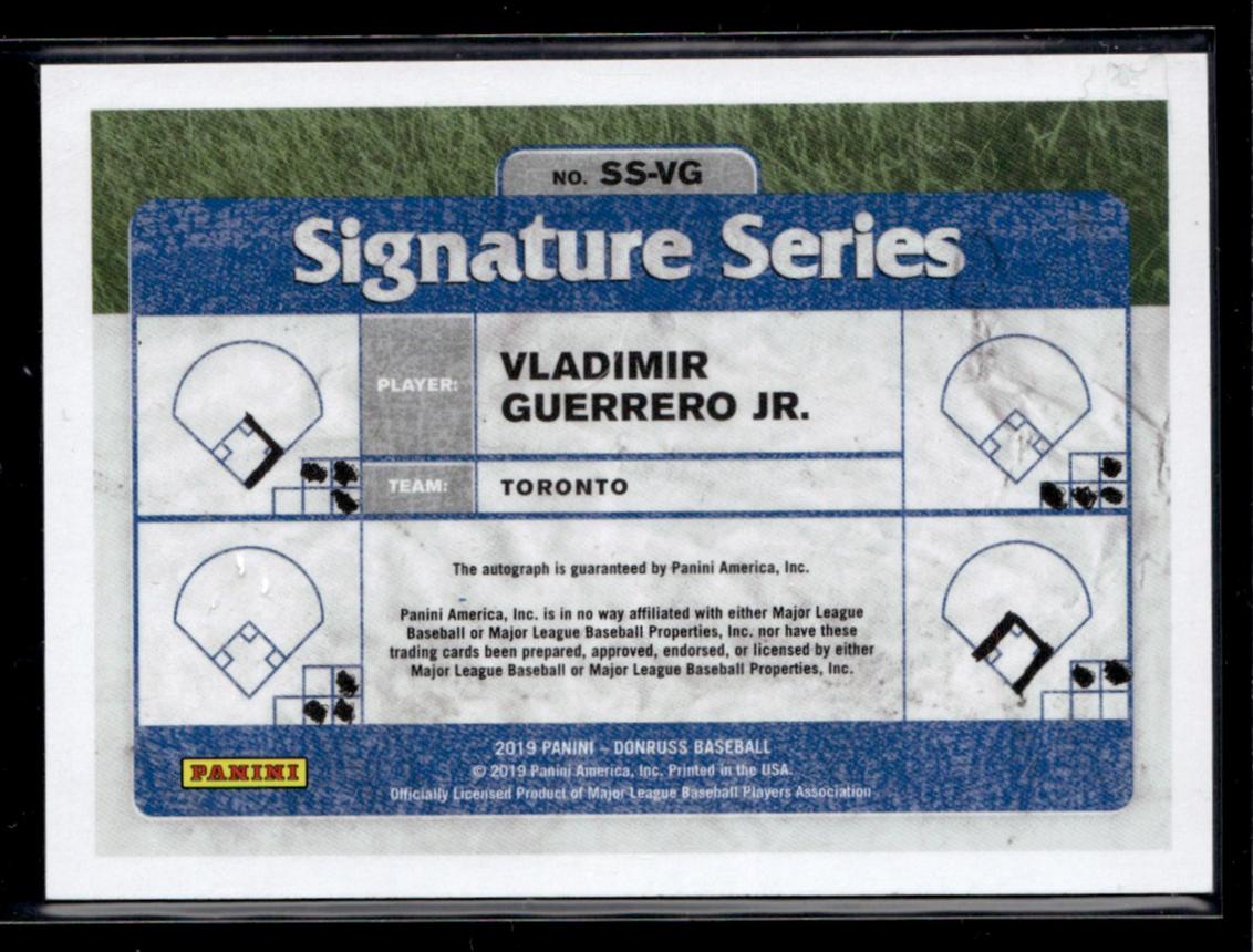 2019 Panini Donruss SS-VG Vladimir Guerrero Jr. Signature Series /99 Toronto Auto