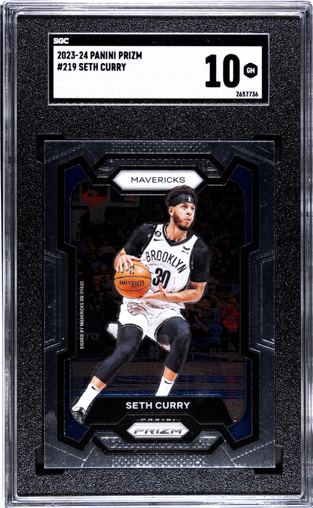 2023-24 Panini Prizm Seth Curry #219 SGC 10