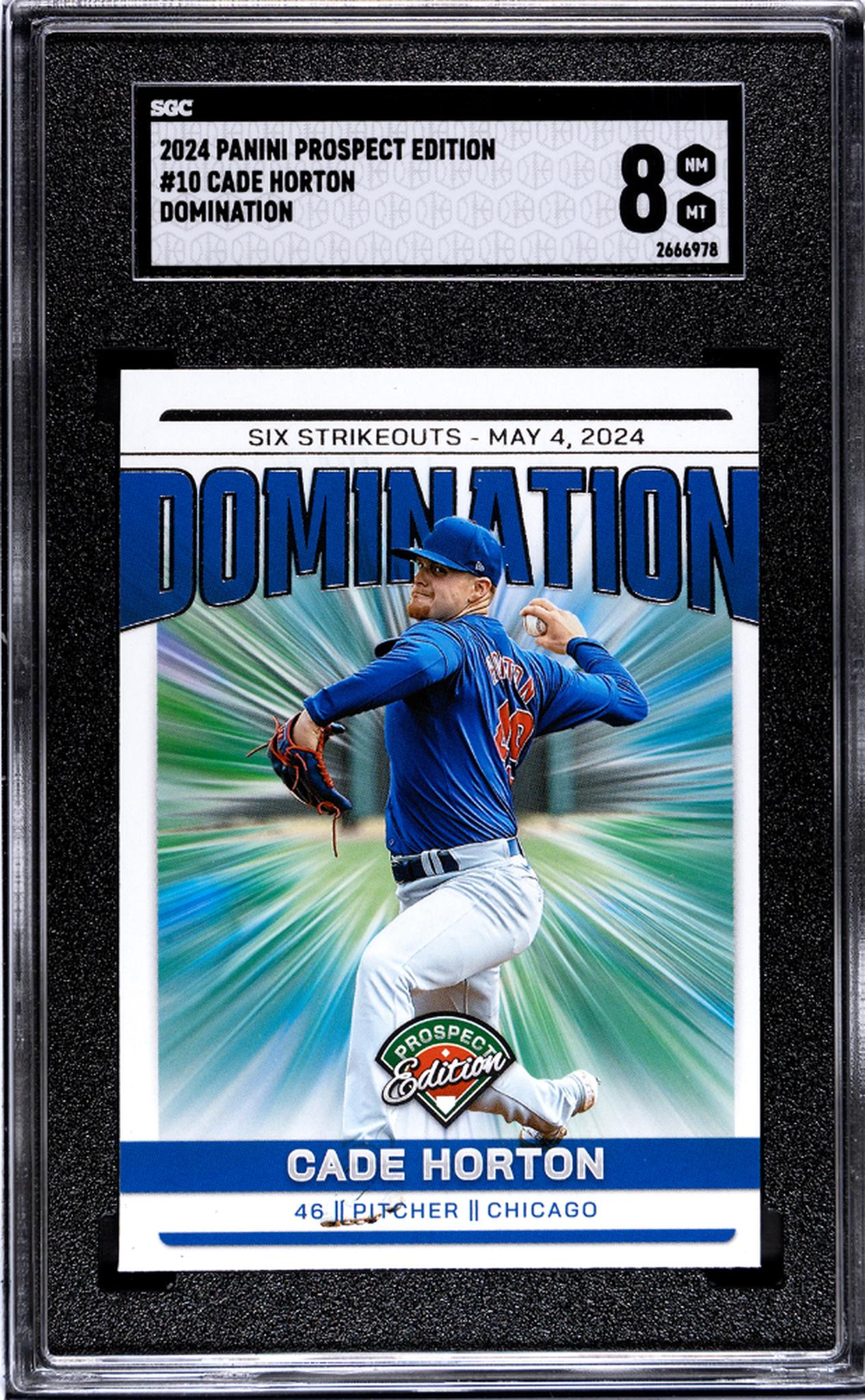 2024 Prospect Edition #10 Cade Horton Domination SGC 8